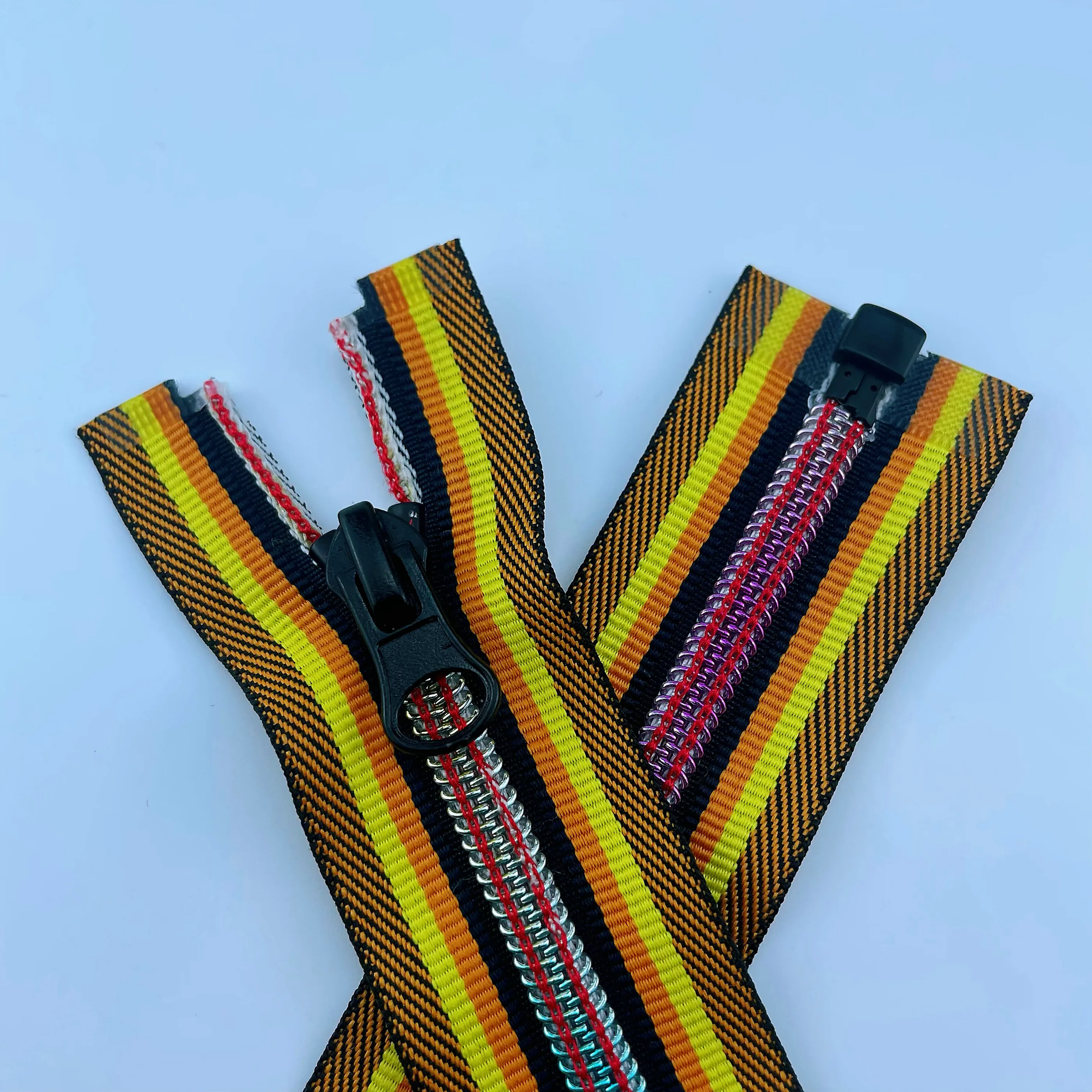 NO.5 Nylon Rainbow teeth Bag shoes Zipper Pulls puller slider tailoring materials big zipper pulls custom logo