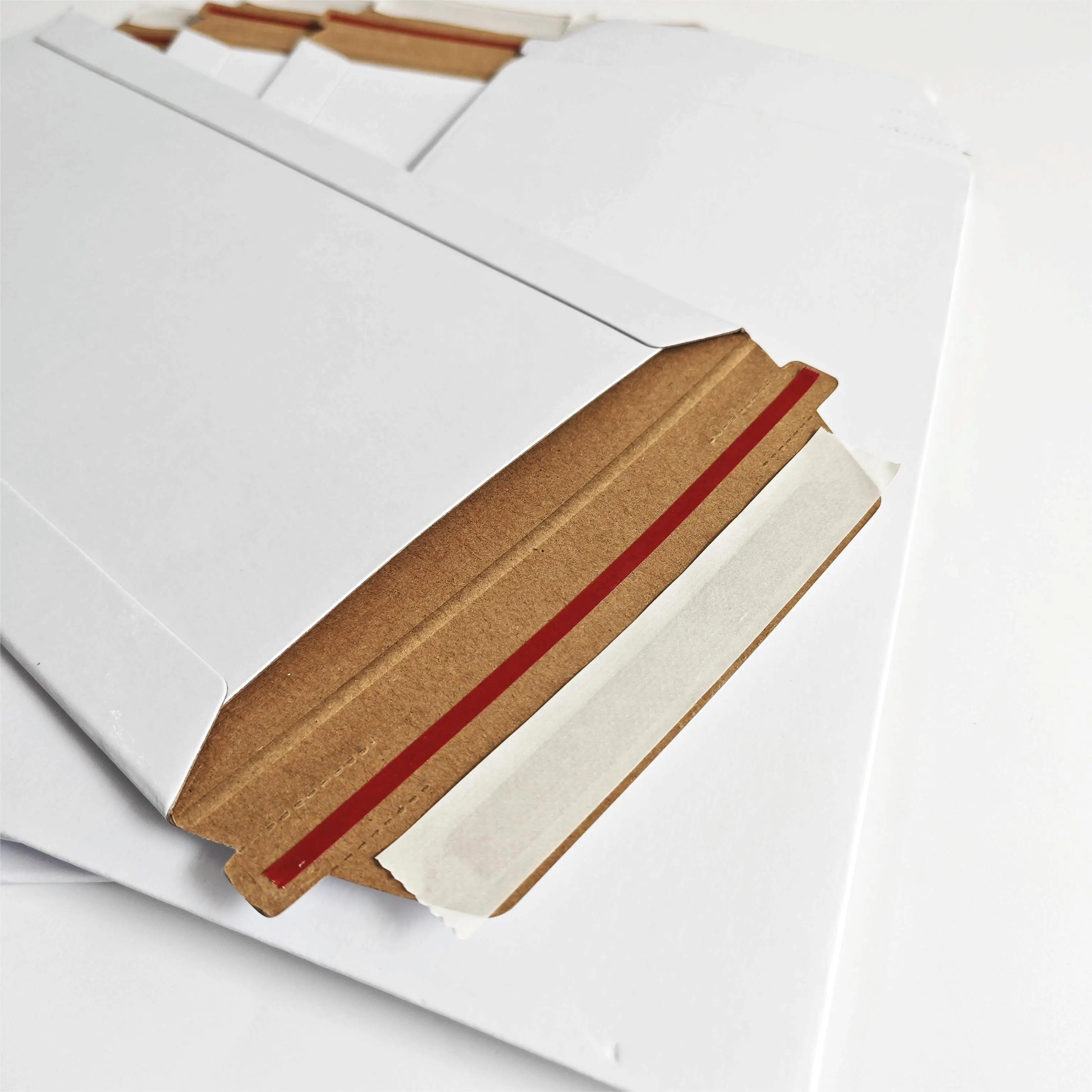 XMC-Blank document express envelope stock gray background whiteboard invoice document logistics quick top bag paper degradable