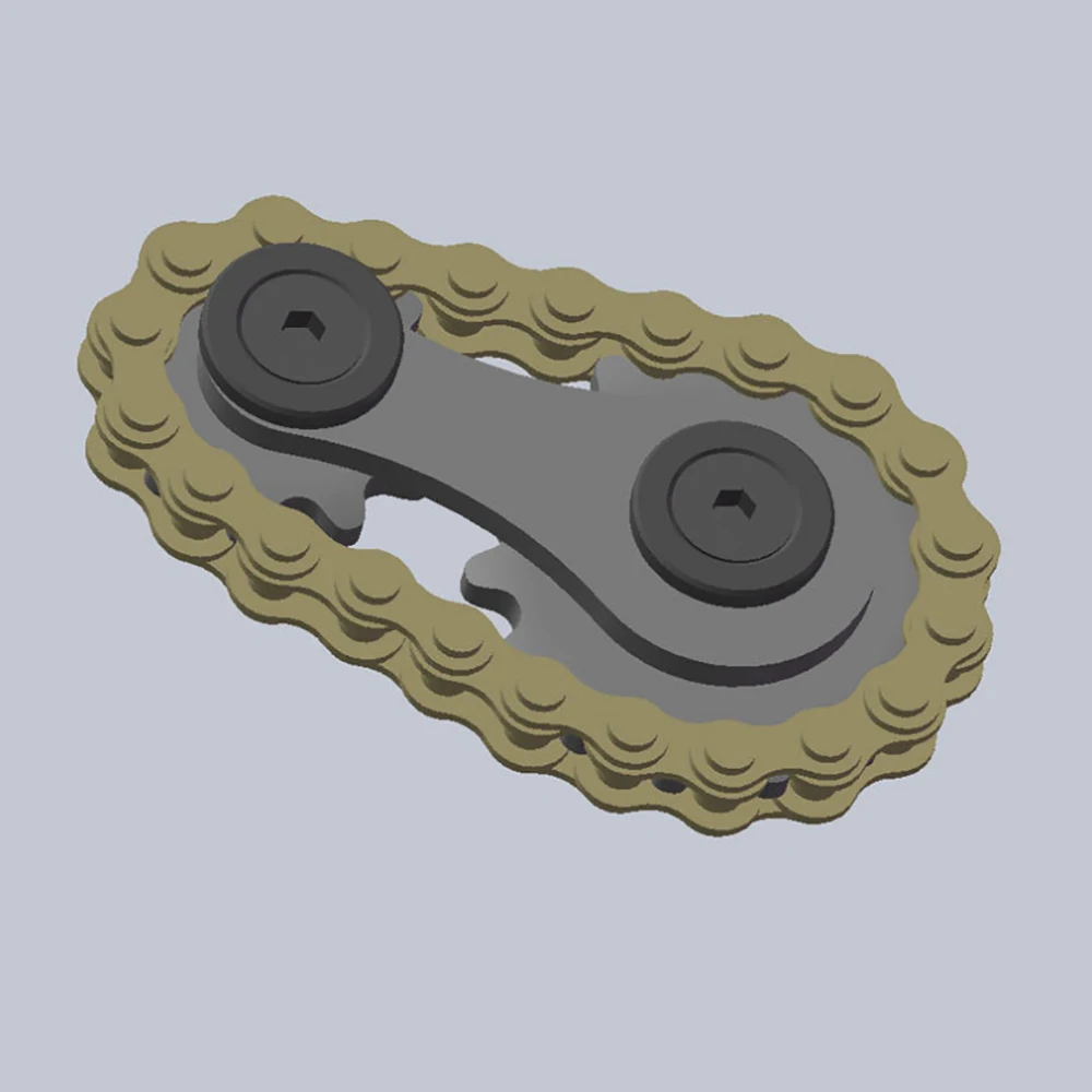 Newest Release Stress Relief Toy Metal Sprockets Chains EDC Fidget Spinners