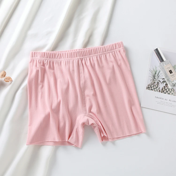 Summer Modal Non-trace High Waist Leggings For Women Boxer Safety Pants Cotton Crotch Panties For Women