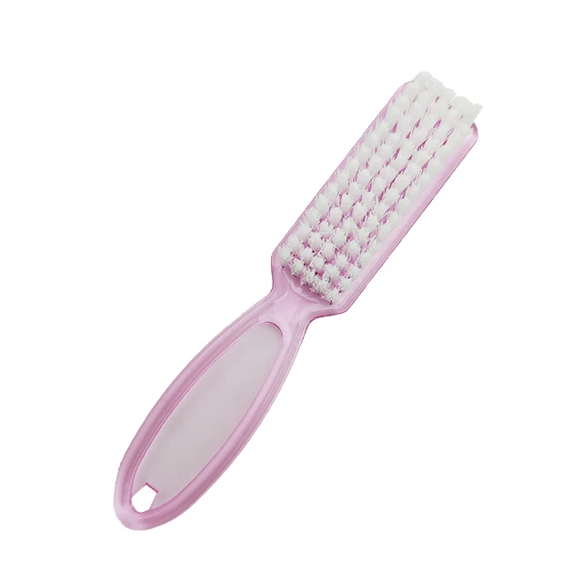 wholesale High quality Custom Plastic Long Handle art dust Scrub manicure Dust Cleaning Nail Brush