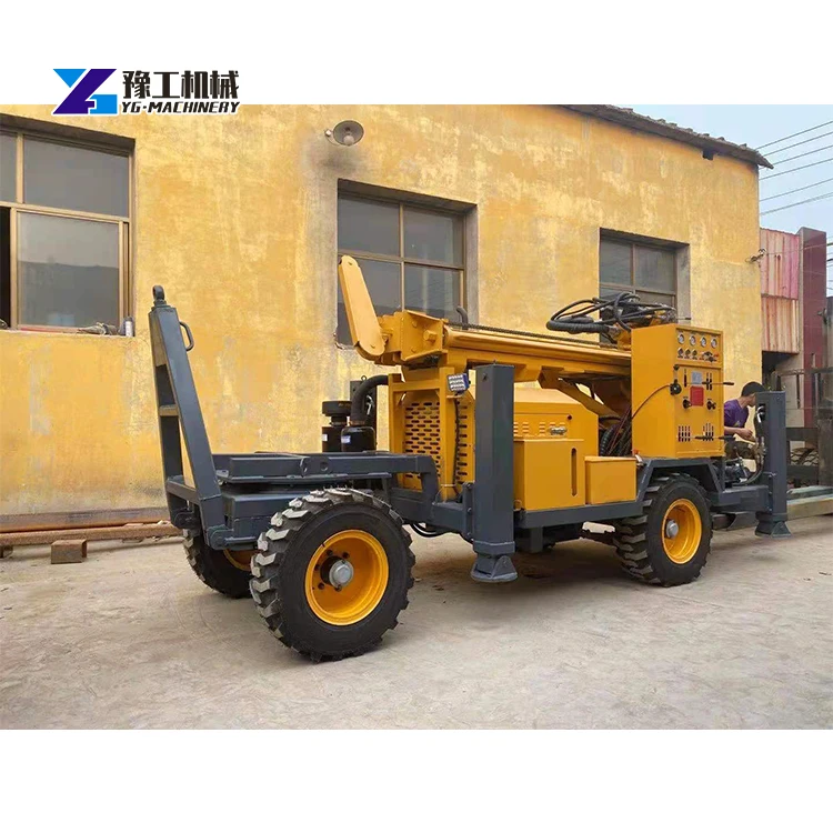 Water Well Drilling Rig with Diesel Engine Mine Drilling Rig Power Building Anchor Technical Rotary Table Drilling Rig