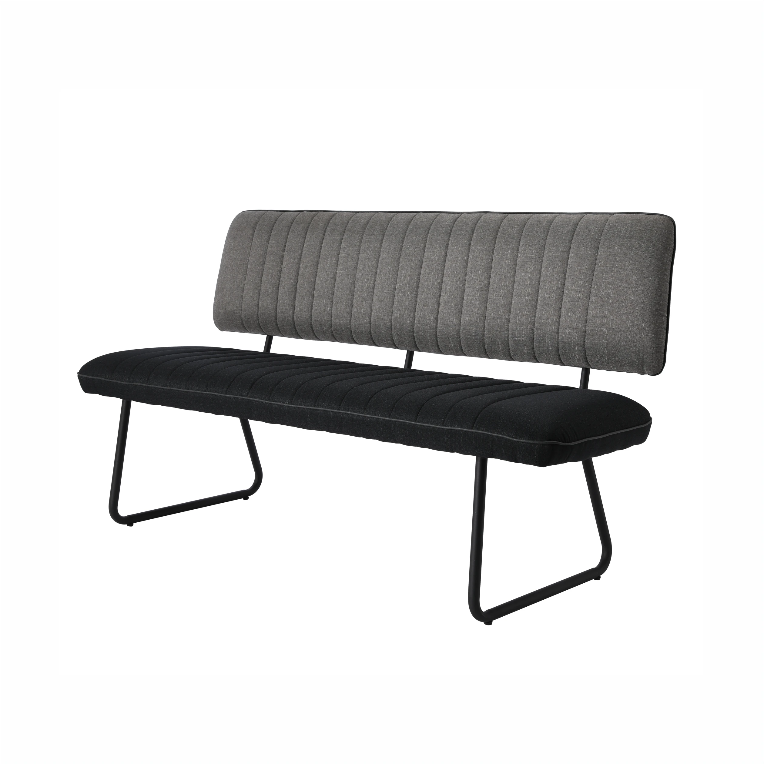 Lounge Stainless Steel Metal Frame Velvet Love Seats Sofa Bench