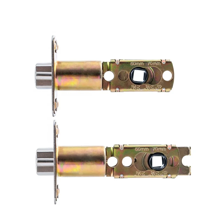 Free Sample Zinc Alloy Privacy Tubular Latch Lock Lever Handle Lockset Black Door Handle