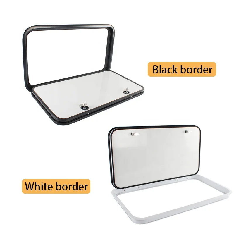 TYTXRV Motorhome Parts RV Luggage Door 347*295mm Aluminum Alloy Caravan Baggage Door Heavy Duty Storage Door with Lock