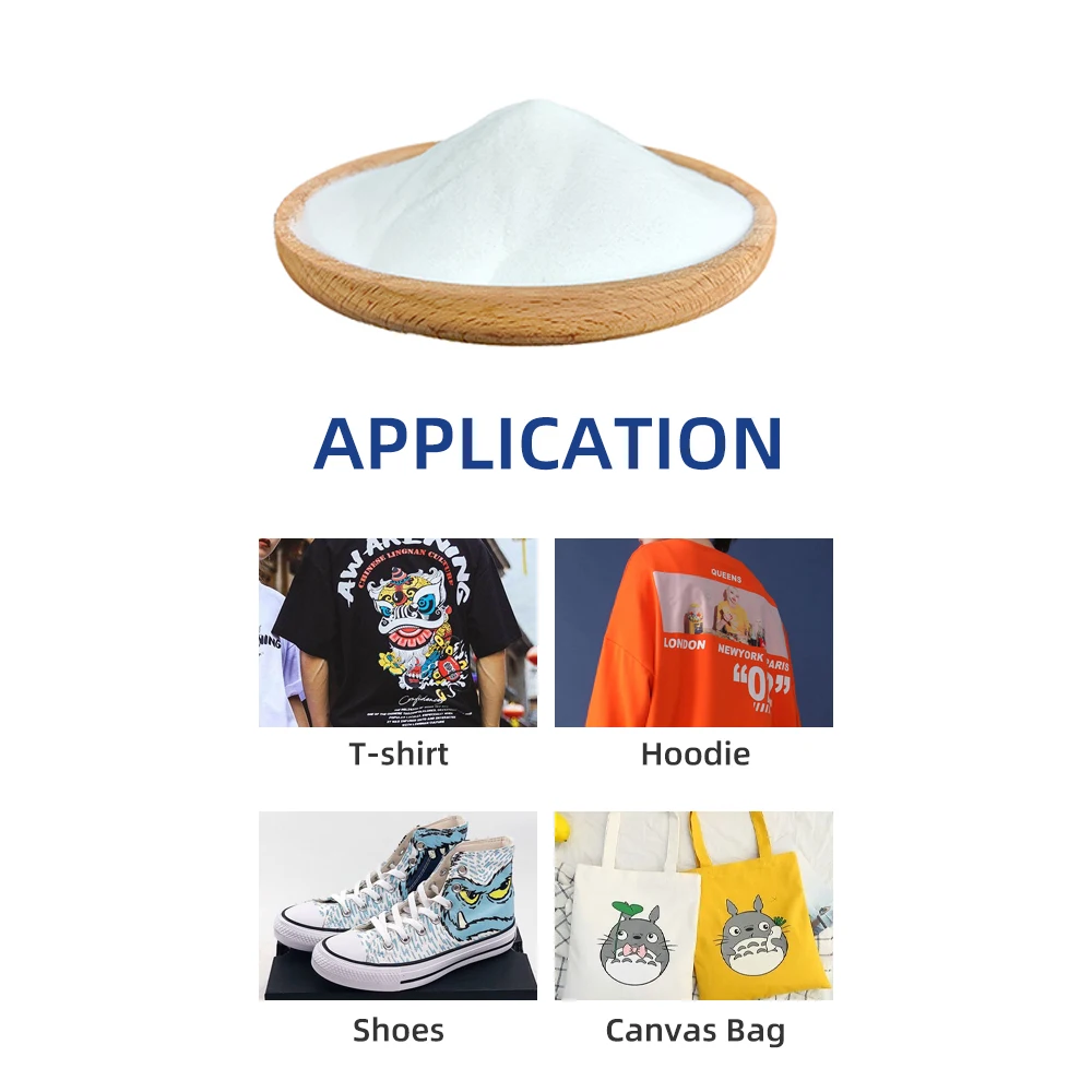 1 kg Package Polyurethane High Elastic PU Hot Melt Adhesive DTF Powder for Heat Transfer Printing