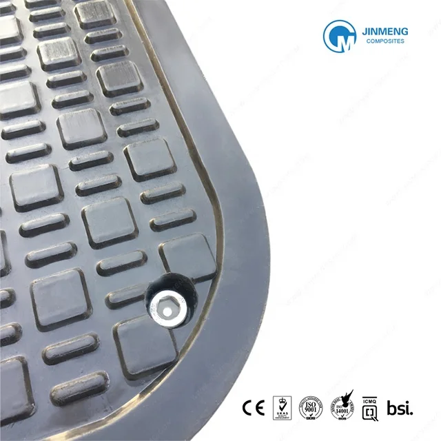 Square  Waterproof  Composite Manhole Cover EN124 D400 CO600x600mm