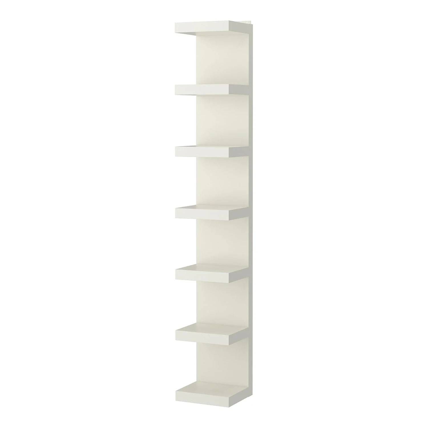 Hot Selling Glossy White Column  Wood Display Shelf Wall Shelf Unit Book Shelves Wooden For Living Room