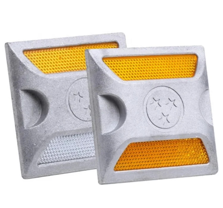 Cheap driveway traffic safety reflective sand filled road stud sign cat eye reflector raised Pavement aluminum road stud markers