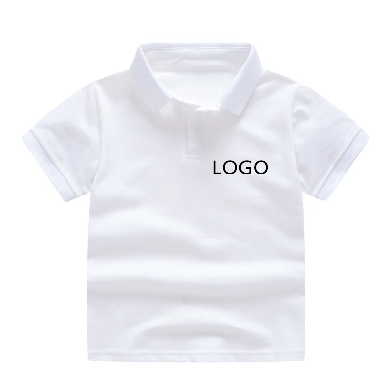 C1 School Uniform Short Sleeve Polo T-Shirt Plain School Camisetas Polo Blank Solid Color Unisex Kids Classroom Polo T Shirt