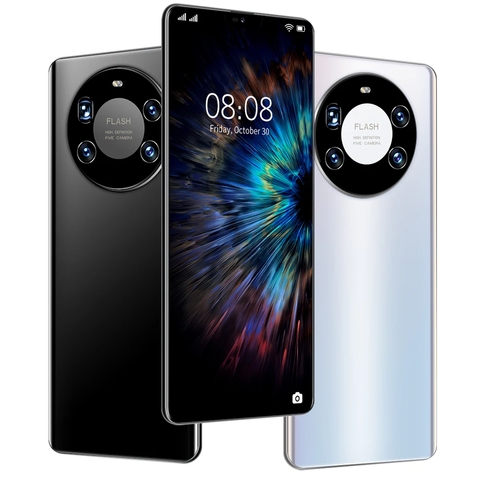  Заводская распродажа Mate 40 Pro мобильный телефон полный дисплей Android 10 0 сотовый Mate40 +
