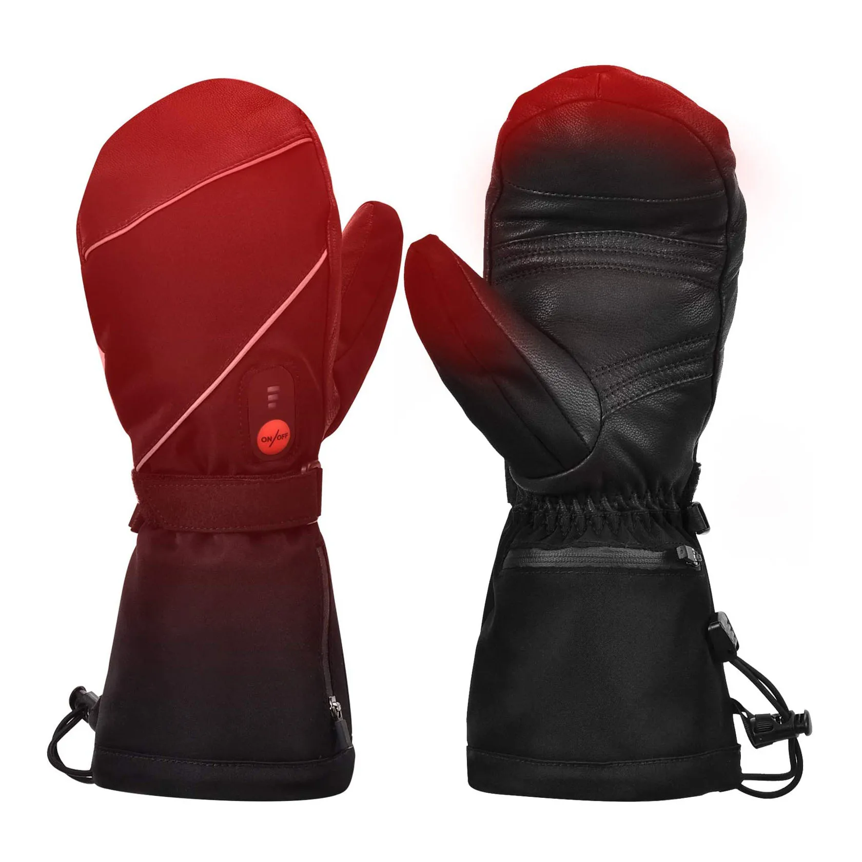 
Fashion Electric Construction Heating Ski Gloves Heated Mitten For Men Rechargeable 