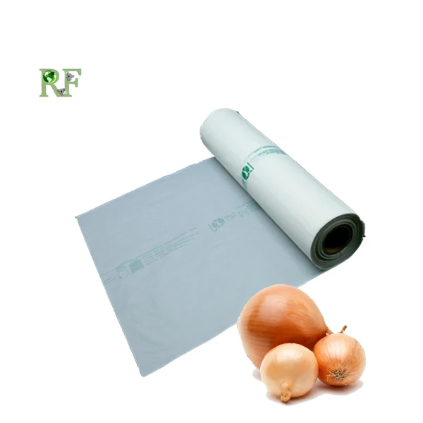 Biodegradable Compostable Transparent Flat produce Bags on Roll for Supermarket fruit & vegetable bags