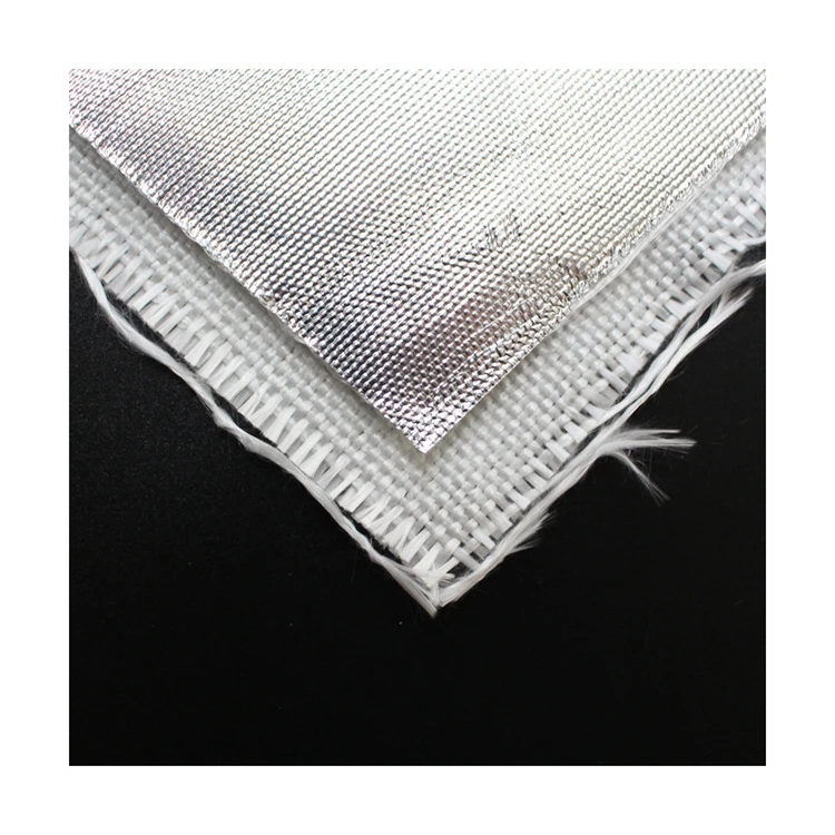 Factory Price Wholesale Fireproof Thermal Material Aluminium Coated Glass Fiber Insulation Cloth