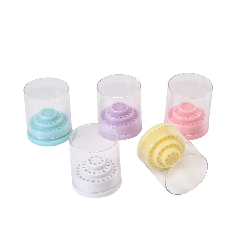 48 holes nail polishing pen head bits display box Manicure tools grinding head storage containers