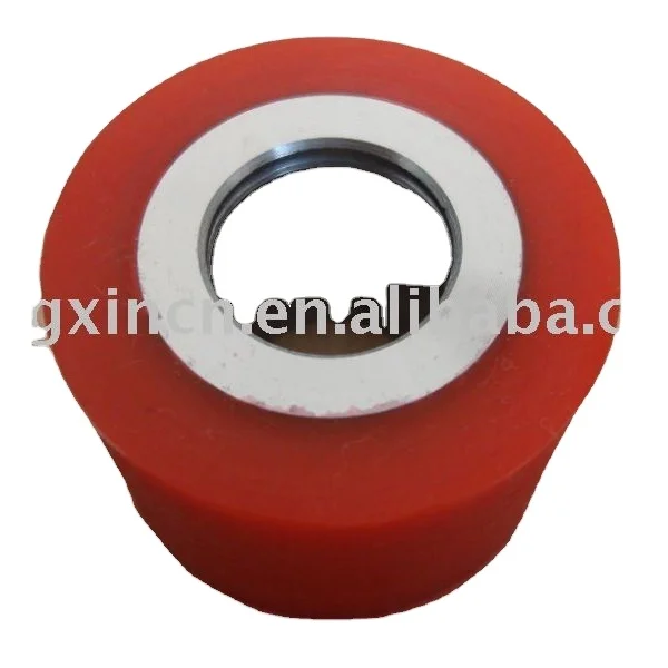 OEM Customize color vulcanized silicone coated rubber conveyor rollers