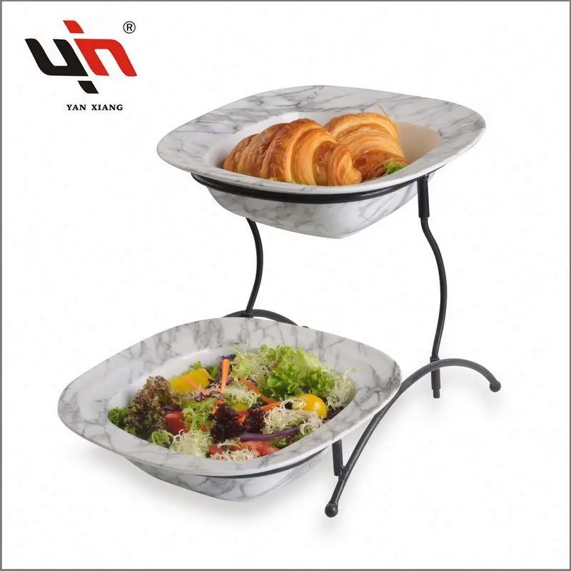 Marble Ceramic Bowl Set Porcelain Tableware Wholesale Serving Bowl Set Porcelain Square Salad Bowls