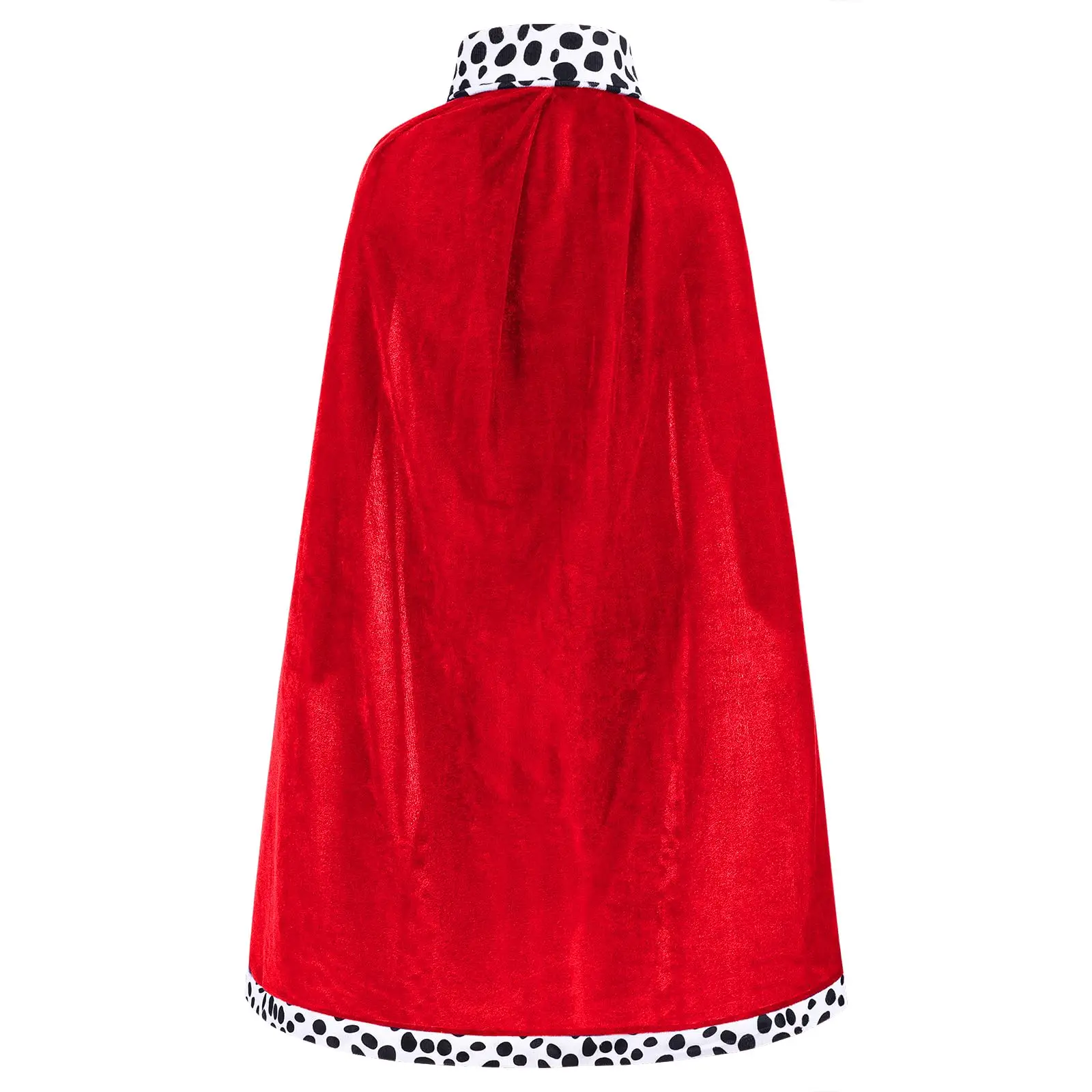 Adult Kids King Velvet Robe Crown Scepter Set Halloween Cosplay Themed Party Dress Up Cloak and Wand Set King Role Play Outfits