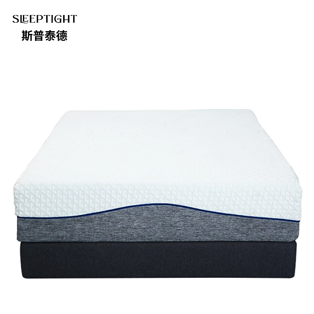 Фабричный матрас для односпальной и двухспальной кровати большого размера с гелевым покрытием под заказ, матрас из пены с эффектом памяти в коробке