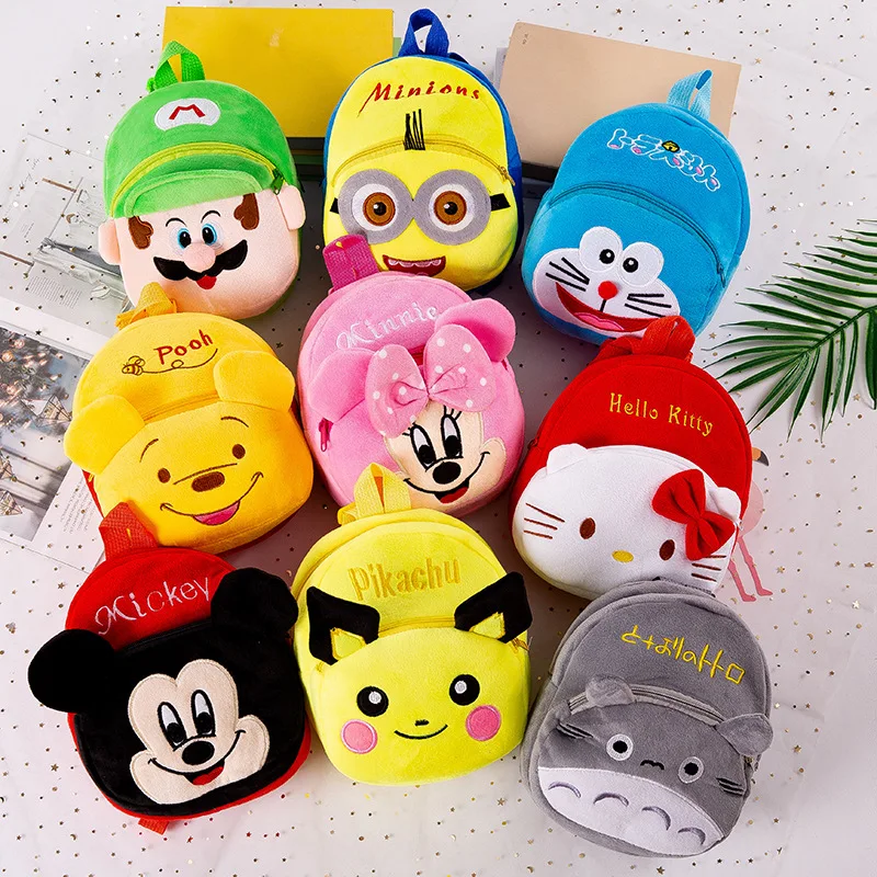 YIMYIK Best-price Soft Plush Small Bag Cartoon Cute Pikachu Yellow Backpack for Toddler