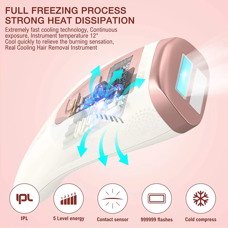 
Shenzhen Professional Manufacturer Painless Ice Cool IPL Hair Removal With Skin Rejuvenation 