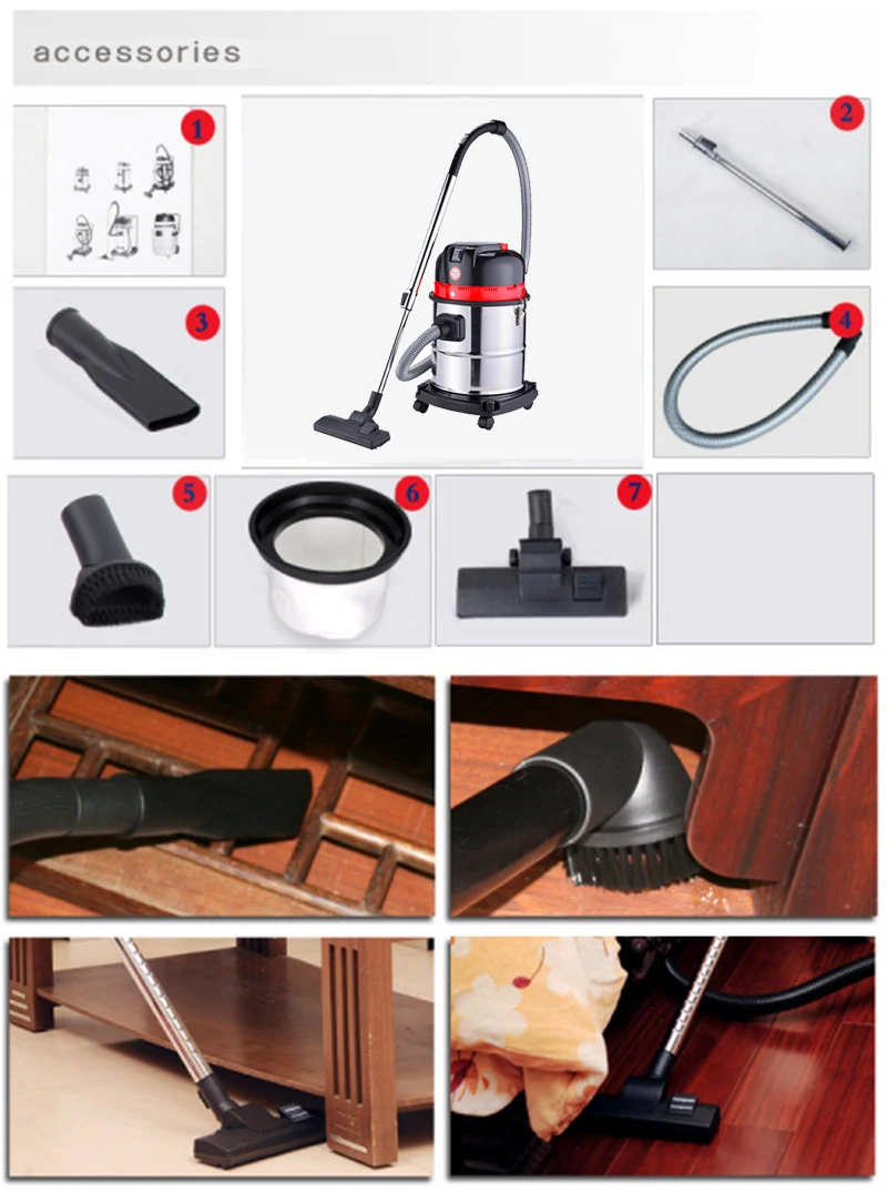 
Low noise wet dry car seat cleaner carpet washing floor cleaning machines industrial vacuum cleaner 