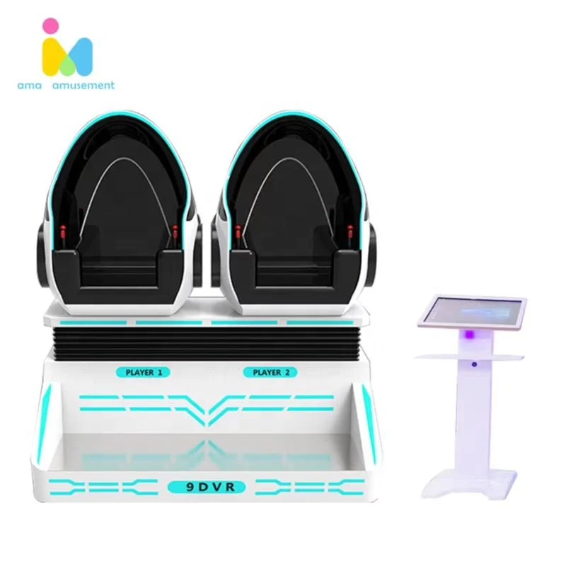 9D VR Egg Chair De Cinema Roller Coaster Virtual Reality Egg Chairs Cinema 9D Simulator VR Equipment  2 Seater Egg Chair