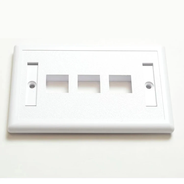  США Великобритания 1 порт 2 порта 3 4 RJ45 Лицевая панель белая сеть KEYSTONE 120 американская