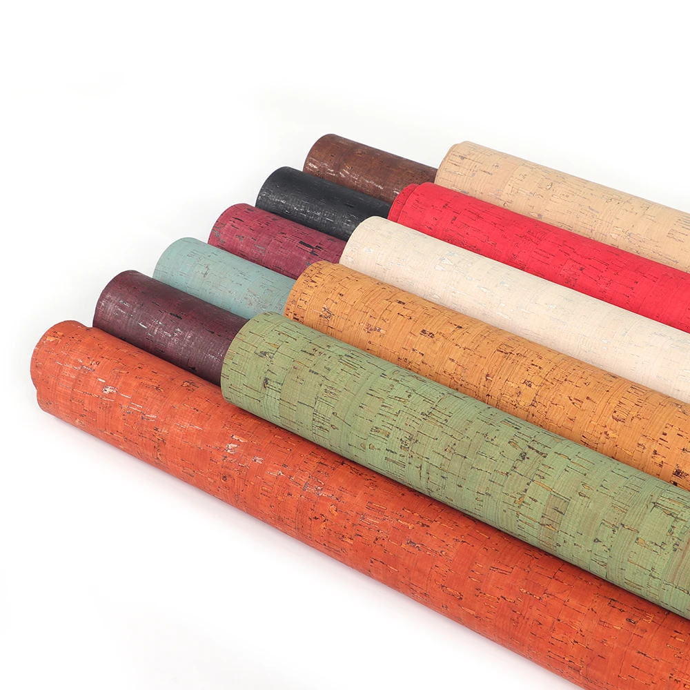 High Quality Soft Cork Natural Cork Fabric Thin Leather 9'x13' For Making Corks Shoes Sandal Notebook Bags