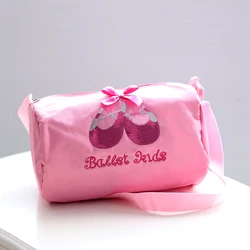 Pink Sequin One Shoulder Rolling Dance Bag