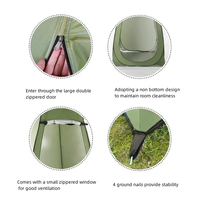 Outdoor Shower Tent Changing Room Privacy Portable Camping Shelters for Outdoor Camping Hiking
