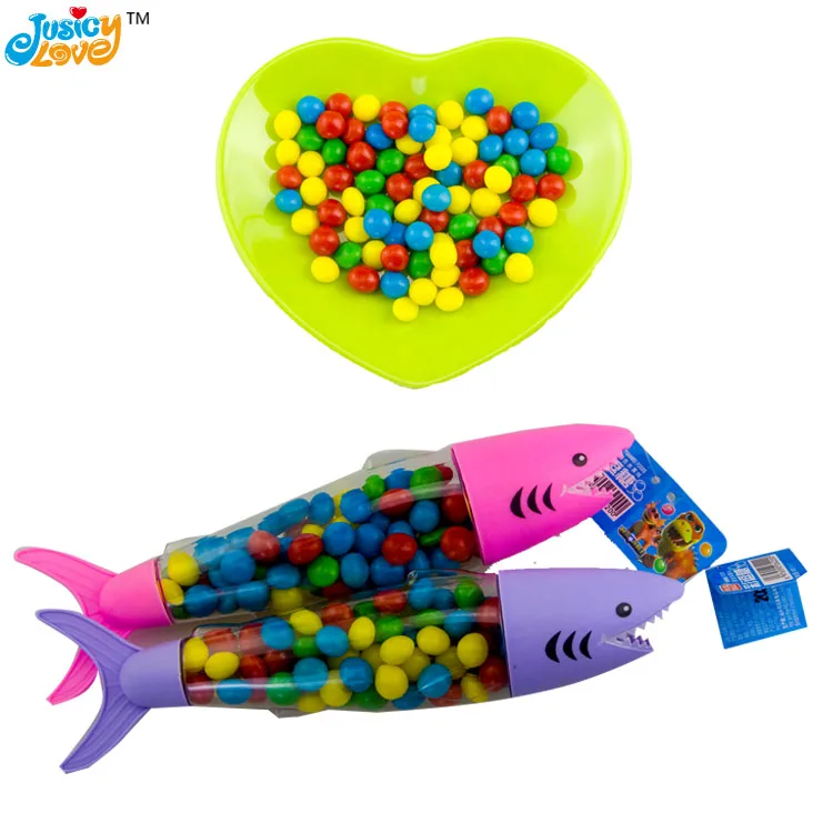High-Quality Wholesale Colorful Shark Toy With Fruit Flavor Hard Candy