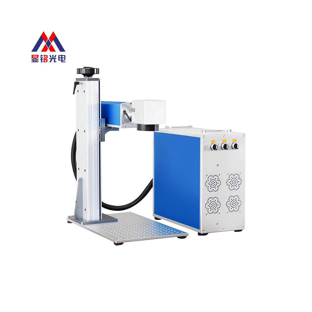 good price mini 50w 100w portable desk fiber laser marking machine price for metal sale
