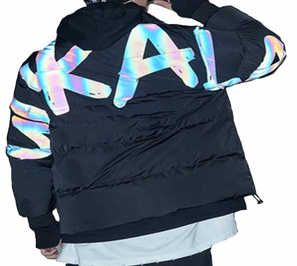 Custom Logo Wholesale Fashion Winter Clothing Designer Bubble Coat Waterproof Reflective Plus Size Down Men Puffer Jacket
