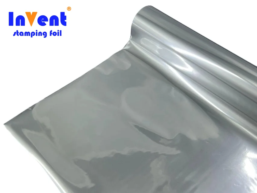 New Arrival Matt silver Crystal Stickers Lamination Hot Stamping Foil 3D digital UV Varnish Stamping Foil Gold foil rolls
