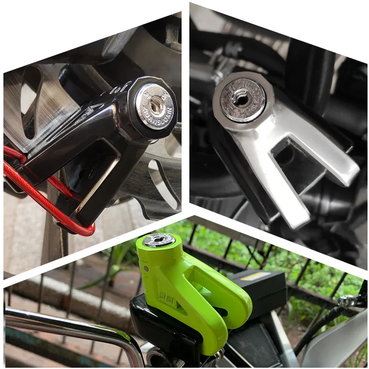 Alarm Disc brake Lock waterproof Motorcycle High decibel Bike Anti Theft Security Bicycle disc Alloy bicycle lock with