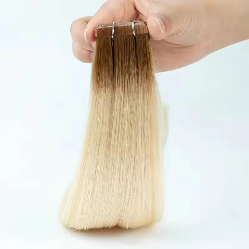 Wholesale  Scale-Preserved Hair Extensions Double Drawn injected tape hair extensions