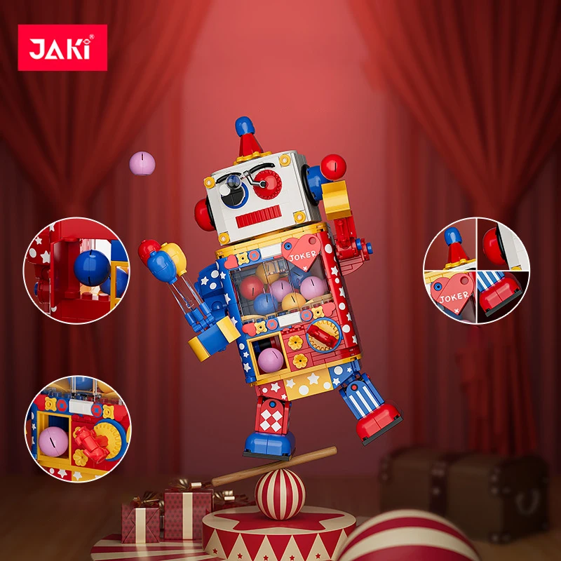 Joker Twist Egg Robot MOC Bricks Truth or Dare Funny Family Party Game for Children Building Blocks toy JAKI 8219