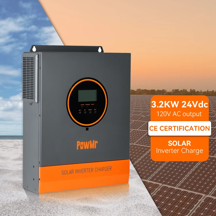 PowMr 3.2KW 24Vdc Solar Inverter Charger 110/120Vac Pure Sine Wave Solar Inverter for Off grid Solar System