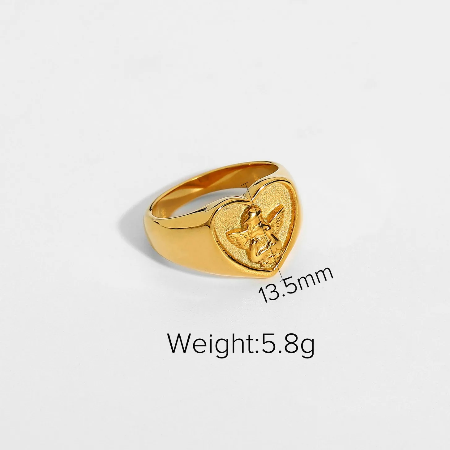 Fashion Jewelry 18K Gold Stainless Steel Finger Engagement Wedding Couple Ring Wholesale