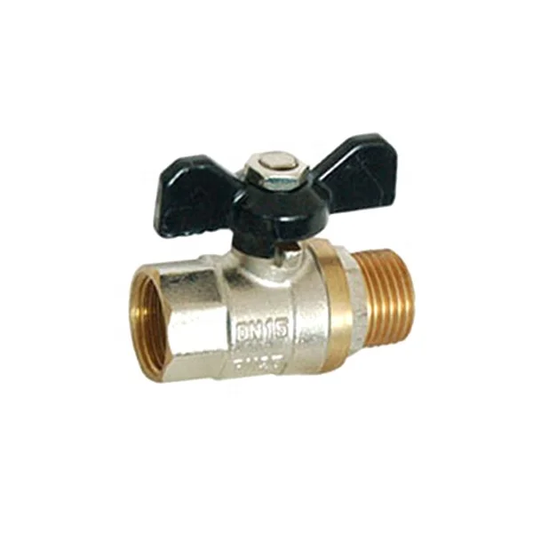 1/2inch Butterfly Handle Brass Ball Valve 600WOG Sweat thread
