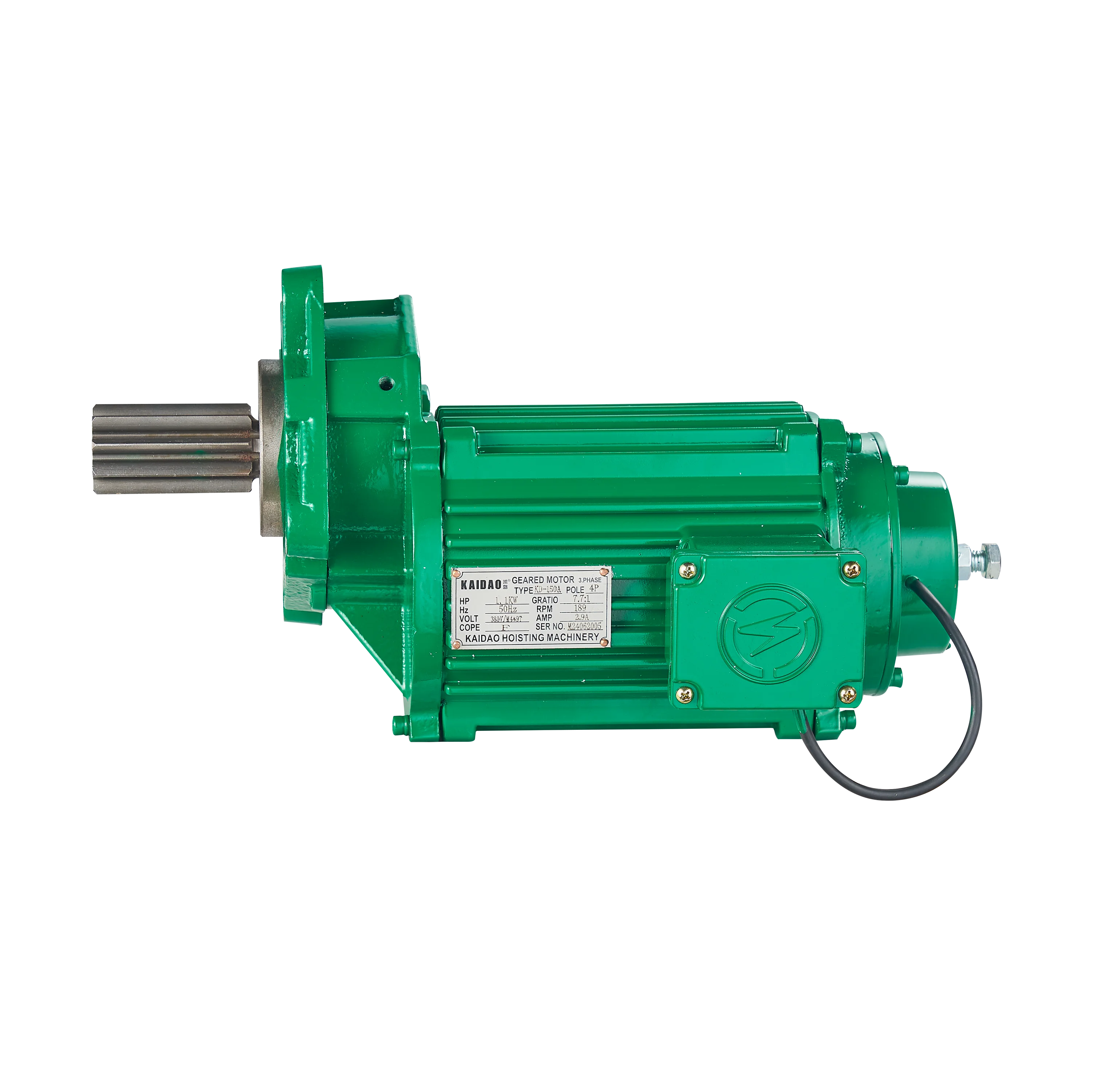 Высококачественный крановый редукторный двигатель серии KD-150 для торцевой тележки (с буфером)-прочный и эффективный