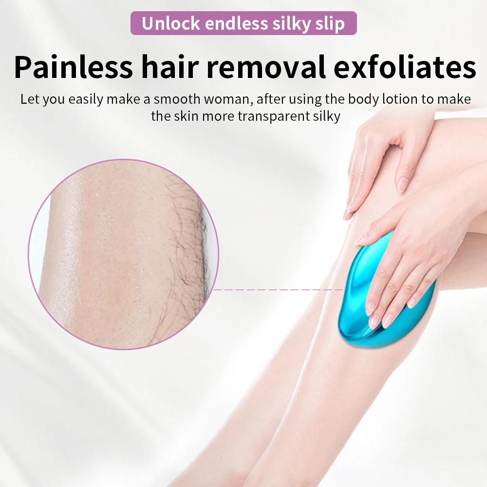 Beauty Waterproof Pads Eraser Crystal Hair Eraser Epilator Glass Hair Remover Tools Crystal Hair Remover for Lady