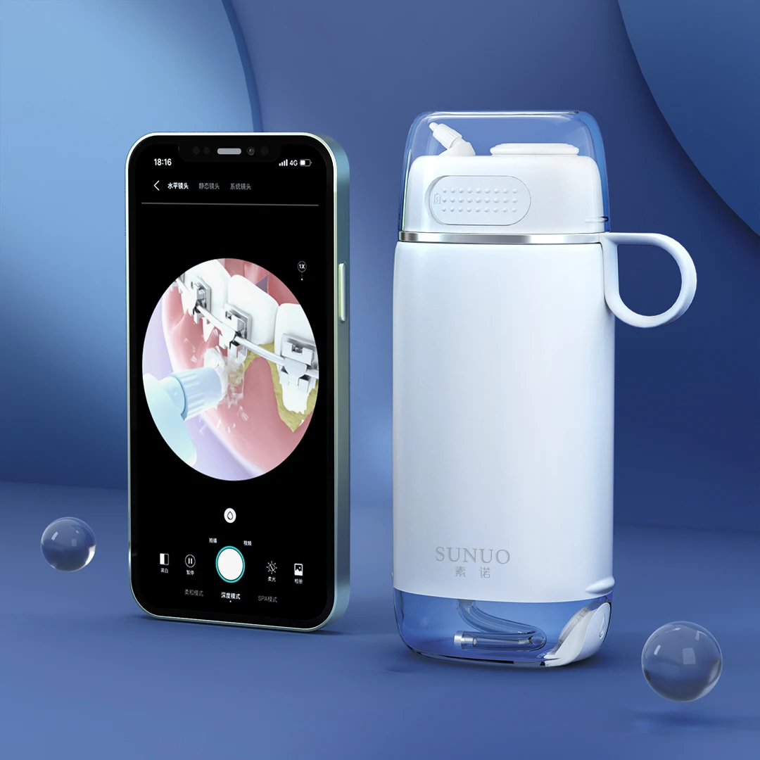 Flexible Portable Dental Care Visual Smart Water Flosser for Tooth With