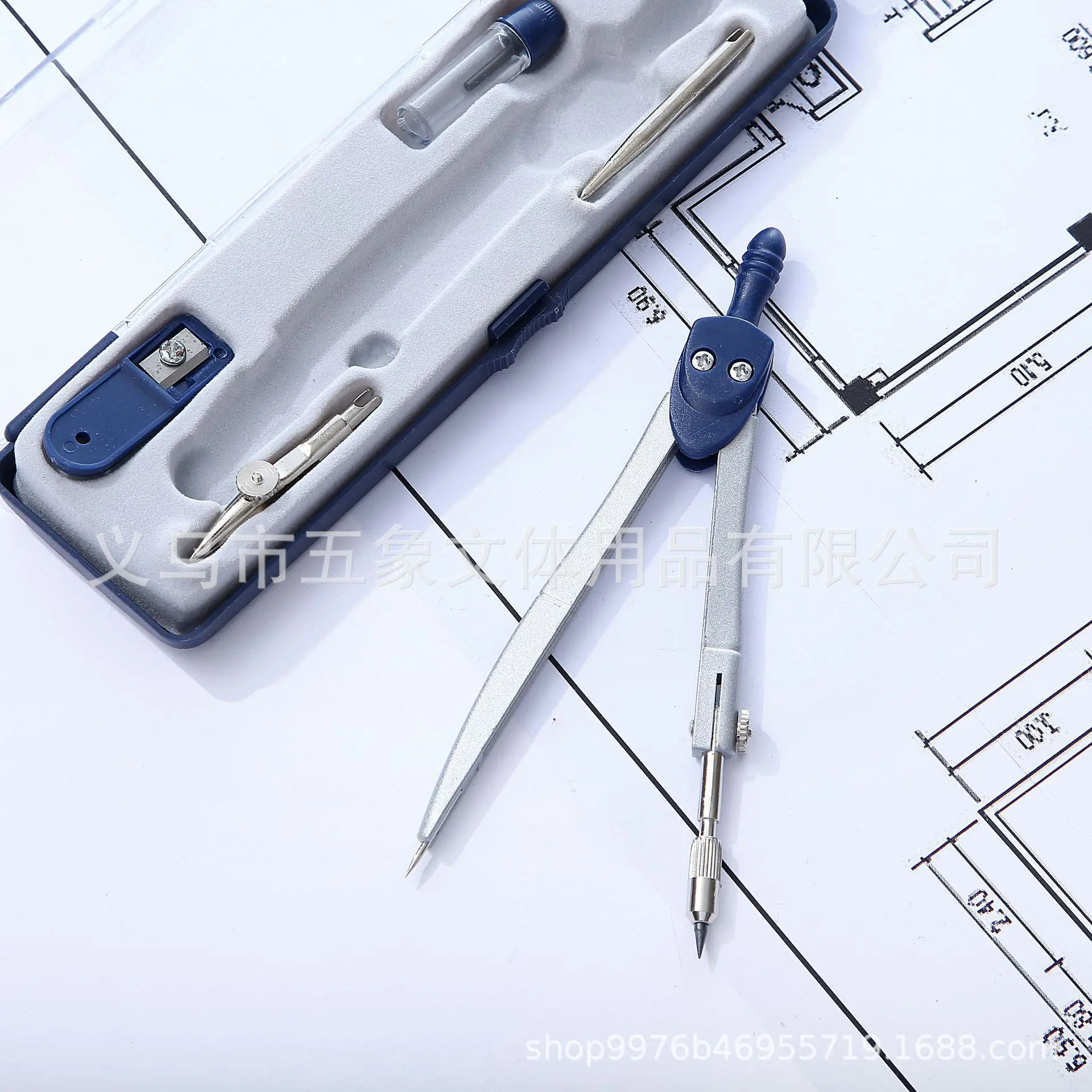 Newest Metal Drawing Instrument Student Compass Standard Design Compass Set