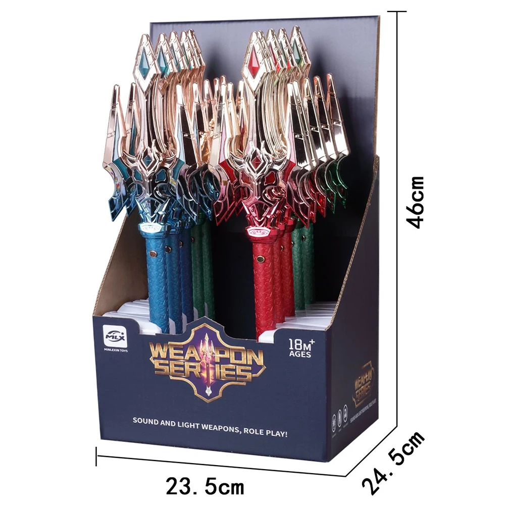 2024 Boys Sword Wepons Toys Kids light up toys led flashing Swords for Halloween Themed Party Christmas Party