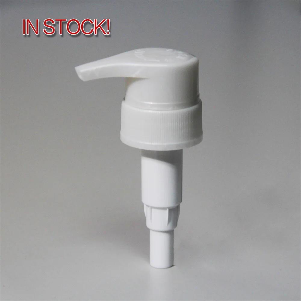IN STOCK! Hot Sales 33/410 Unique Luxury Plastic White Black Screw Lock Conditioner Shampoo Pump Large 4.0cc for Bottle 300Ml