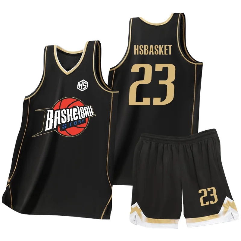 Custom Logo Basketball Sportswear Suit Made from Polyester Fiber for Outdoor Sports