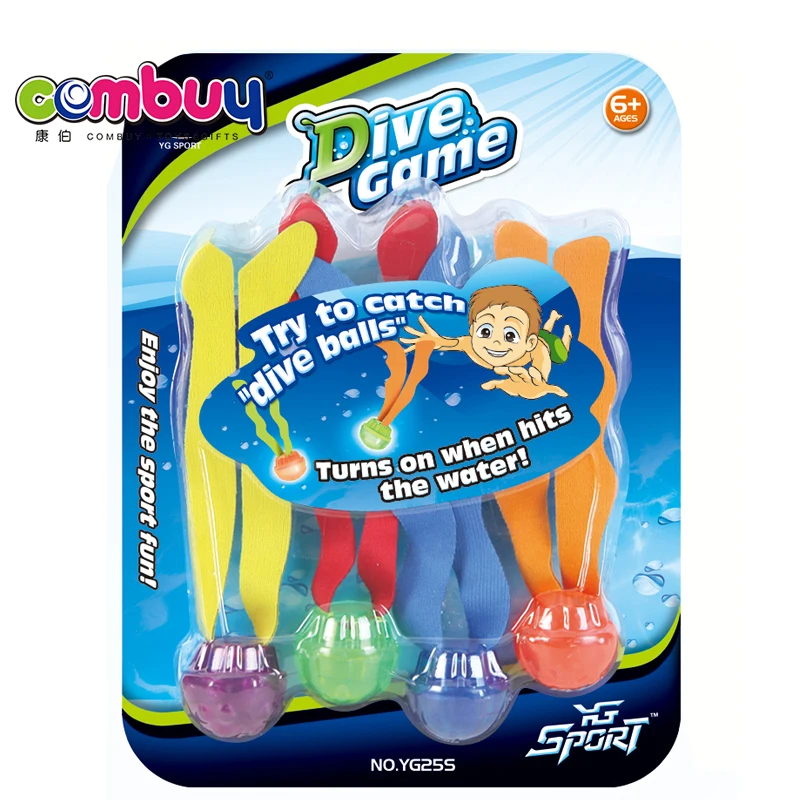 Light electric colored catch balls kids play diving game toys
