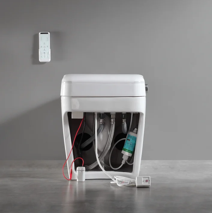 Sensor Open And Close Intelligent Toilet  Automatic Flushing One Pieces Female Washing Ceramic Smart Toilet Bidet